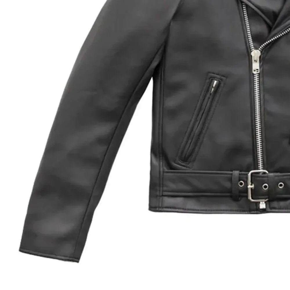 Cassandra - Women's Vegan Leather Motorcycle Jacket